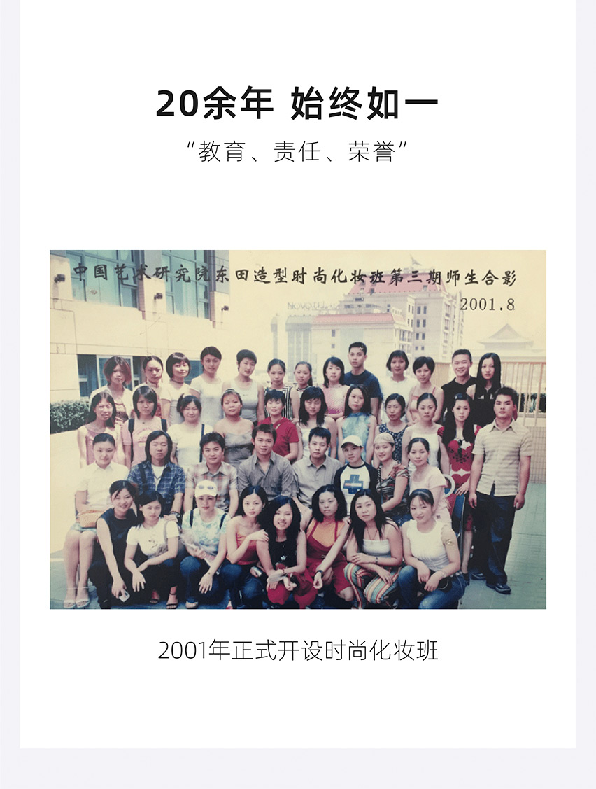 2001年正式開設時尚化妝班