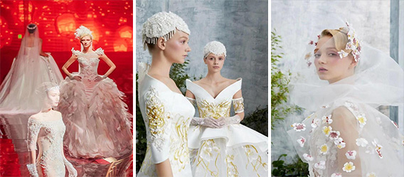 Laurence·Xu White“花神”婚紗發布